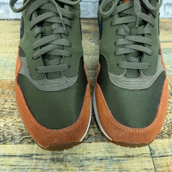 Nike Air Max 1 Olive Canvas Russet Green Orange AH8145-301 Mens Size 10 2018 - Picture 4 of 11